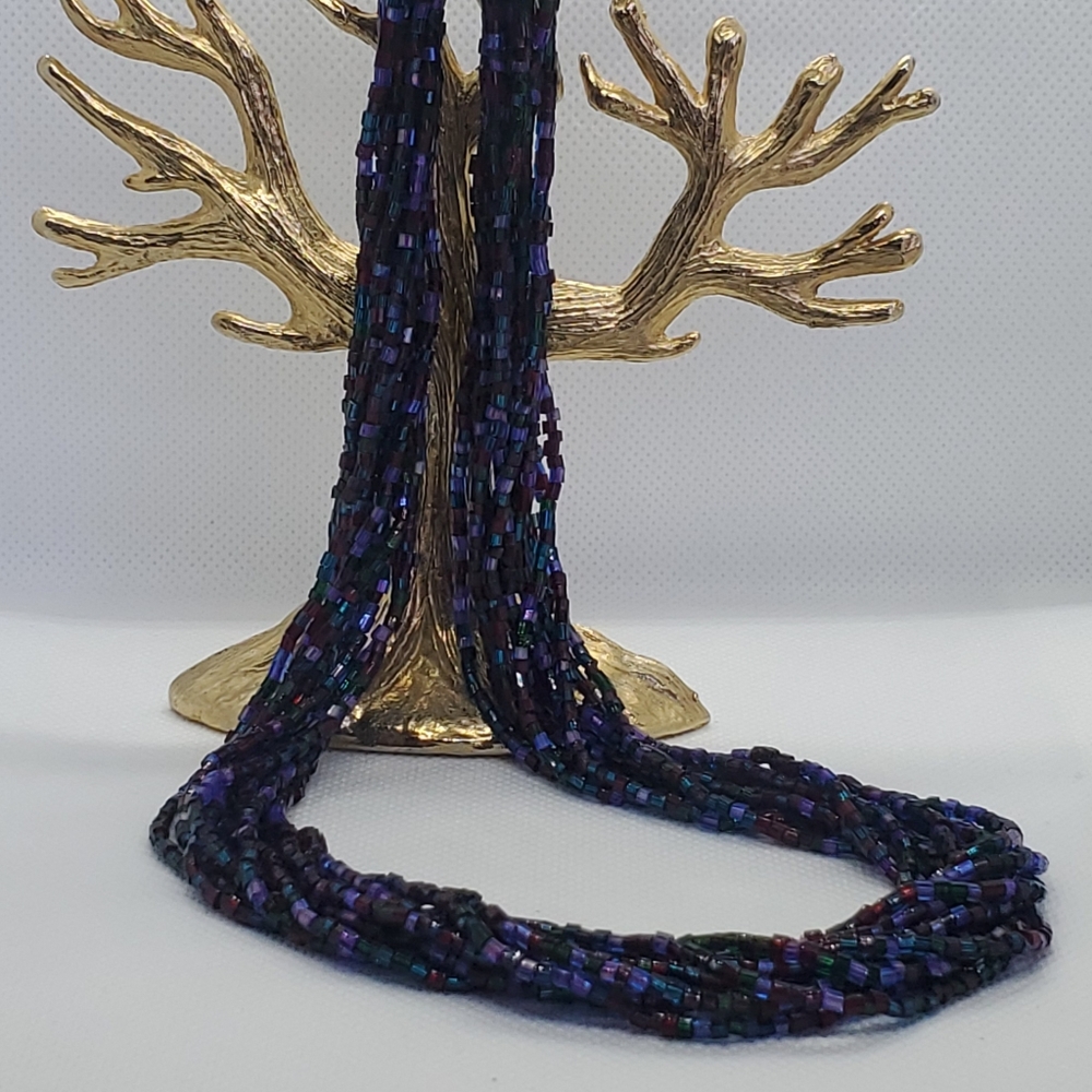Lady Remington "LR" Multi-Strand Beaded Necklace